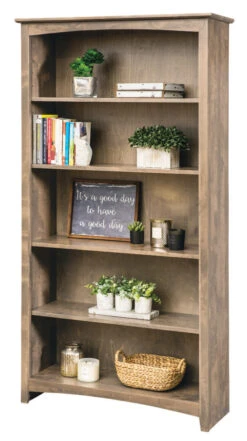 63672 36″ X 72″ Alder Shaker Bookcase -Wilmington 63672D B