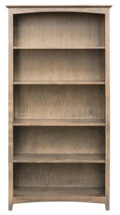 63684 36″ X 84″ Alder Shaker Bookcase -Wilmington 63672D B 2 1