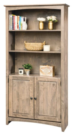 63672D Alder 36 X 72 H Shaker Bookcase W/ Doors 15 63672D Alder 36 X 72 H Shaker Bookcase W/ Doors -Wilmington 63672DD B 1