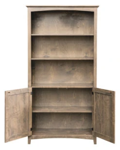 63684D Alder 36 X 84 H Alder Shaker Bookcase With Doors -Wilmington 63672DD B 4