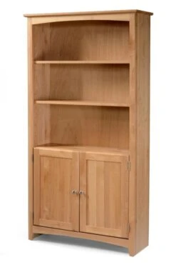 63672D Alder 36 X 72 H Shaker Bookcase W/ Doors 18 63672D Alder 36 X 72 H Shaker Bookcase W/ Doors -Wilmington 63672DN B 1