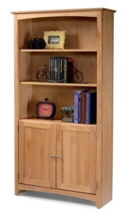 63672D Alder 36 X 72 H Shaker Bookcase W/ Doors 16 63672D Alder 36 X 72 H Shaker Bookcase W/ Doors -Wilmington 63672DN B 2 1