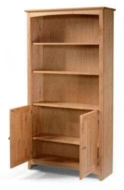 63684D Alder 36 X 84 H Alder Shaker Bookcase With Doors -Wilmington 63672DN B 3