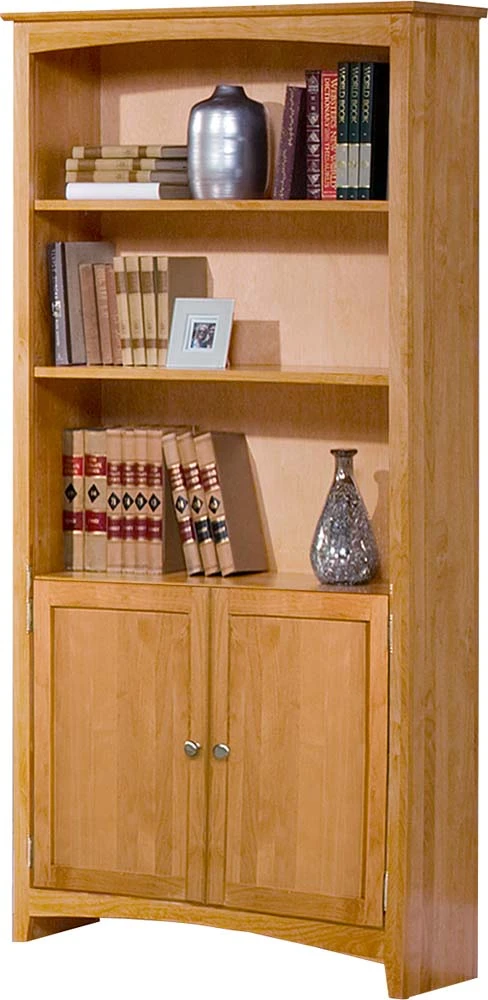 63672D Alder 36 X 72 H Shaker Bookcase W/ Doors 1 63672D Alder 36 X 72 H Shaker Bookcase W/ Doors