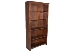 63672 36″ X 72″ Alder Shaker Bookcase -Wilmington 63672fin