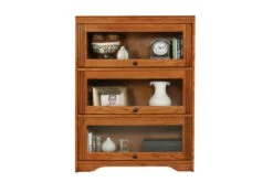 93393 Oak 46″ Tall Barrister Bookcase