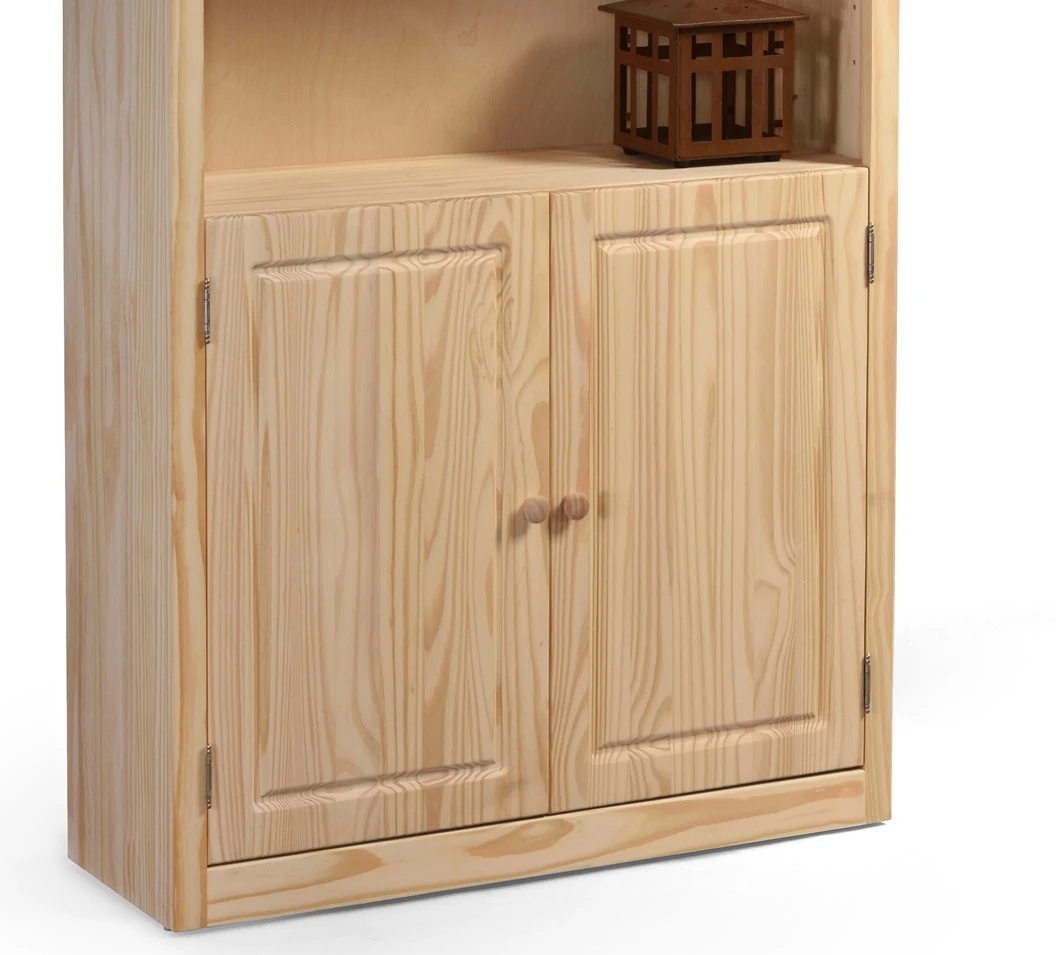 2472D Pine Bookcase 24″ X 72″ With Lower Doors 4 2472D Pine Bookcase 24″ X 72″ With Lower Doors - Image 4