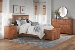 6148 Alder Shaker Blanket Chest -Wilmington Alder Shaker Bedroom Antique Cherry w 6148