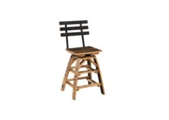 BC-235 Fighting Creek Bar Swivel Bar Stool With Back