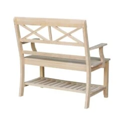 BE-1 Double X-Back Bench With Arms -Wilmington BE 1 BACK