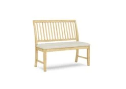 BE-15-F6 Upholstered Mission Bench -Wilmington BE 15 F55