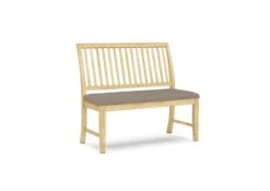 BE-15-F6 Upholstered Mission Bench -Wilmington BE 15 F58