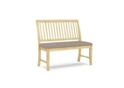 BE-15-F6 Upholstered Mission Bench -Wilmington BE 15 F67