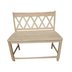 BE-202 Counter Height XX Bench -Wilmington BE 202 WOODGRAIN