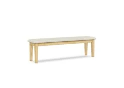 BE-1560-F6 Upholstered Boulder Bench -Wilmington BE 60S F55 1