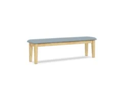 BE-60S-F6 Upholstered Wide Shaker Bench -Wilmington BE 60S F88