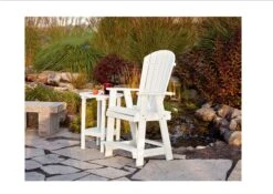 74 Poly Double Tier Table -Wilmington Balcony74