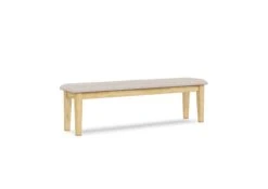 BE-1560-F6 Upholstered Boulder Bench -Wilmington Be 60S F49 1