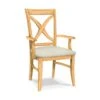 C-14AB-F6 Upholstered Vineyard Arm Chair
