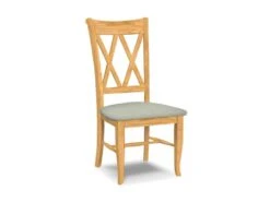 CI-20-F6-2 Upholstered Double X-Back Chair 2 Pack -Wilmington C 20 F56 Greenlight Misty Gray