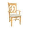 CI-20A-F6 Upholstered Double X-Back Arm Chair