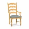 C-2170A-F6 Upholstered Maine Ladder Back Arm Chair