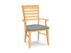 C-310AB-F6 Upholstered Roma Arm Chair -Wilmington C 310ABUPH F37 Phoebe Slate