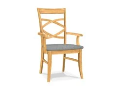 C-316AB-F6 Upholstered Milano Arm Chair -Wilmington C 316ABUPH F37 Phoebe Slate