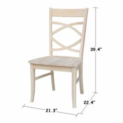 C-316 Milano Chair 2-Pack -Wilmington C 316P DIMENSION