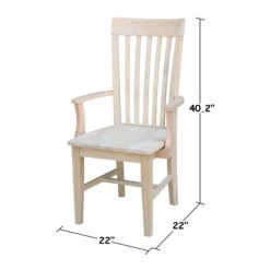 CI-465A Tall Mission Arm Chair -Wilmington C 465A DIMENSION