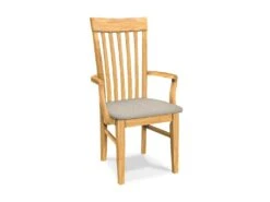 CI-465A-F6 Upholstered Tall Mission Arm Chair -Wilmington C 465AUPH F47 Beyond Mink