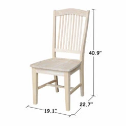 CI-49 Stafford Chair 2-pack -Wilmington C 49P DIMENSION