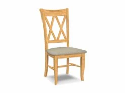 CI-20-F6-2 Upholstered Double X-Back Chair 2 Pack -Wilmington CI 20 F49 Majorly Linen