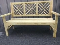 Pine 5 Foot Chippendale Bench