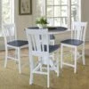 K05-36RT-11P-S102 Round Pedestal Table With San Remo Stools