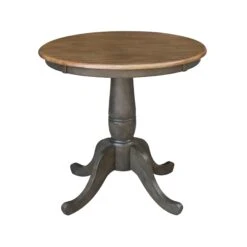 K45-30RT-CI-10-2 Round Pedestal Table With San Remo Chairs -Wilmington K45 30RT C10 2 TABLE ONLY