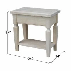 OT-15E2 Vista Side Table -Wilmington OT 15E2 DIMENSION