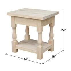 OT-17E Tuscan End Table -Wilmington OT 17E DIMENSION