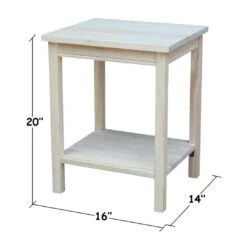 OT-41 Portman 20″ Side Table -Wilmington OT 41 DIMENSION