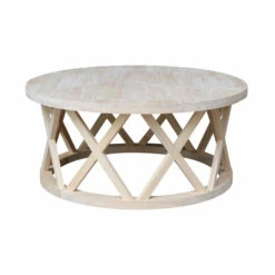 OT-46CR Ceylon Round Coffee Table -Wilmington OT 46CR SIDE