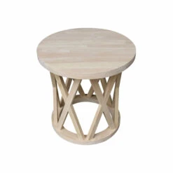OT-46ER Ceylon Round End Table 25 OT-46ER Ceylon Round End Table -Wilmington OT 46ER WOODGRAIN