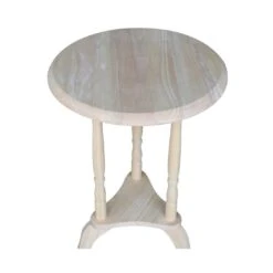 OT-601 16″ Round Plant Stand/Tea Table -Wilmington OT 601 WOODGRAIN