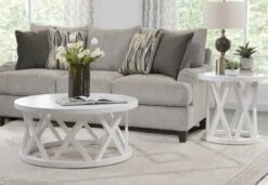 OT-46CR Ceylon Round Coffee Table -Wilmington OT08 46CR OT08 46ER