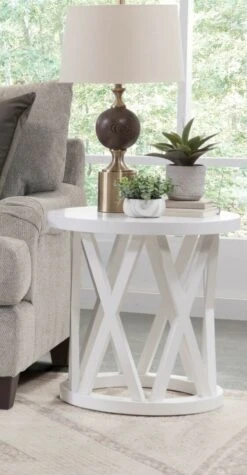 OT-46ER Ceylon Round End Table 23 OT-46ER Ceylon Round End Table -Wilmington OT08 46ER