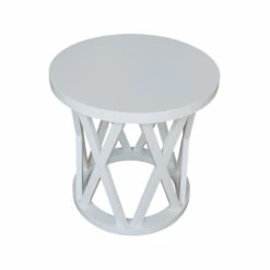 OT-46ER Ceylon Round End Table 31 OT-46ER Ceylon Round End Table -Wilmington OT08 46ER WOODGRAIN