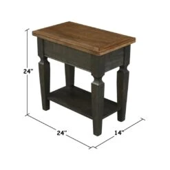 OT-15E2 Vista Side Table -Wilmington OT45 15E2 DIMENSION