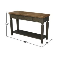 OT-15S Vista Sofa Table -Wilmington OT45 15S DIMENSION