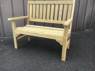 Pine 4′ Lawyer Bench 1 Pine 4′ Lawyer Bench