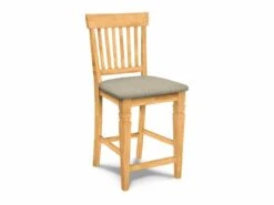 S-112-F6 Upholstered Seattle Counter Stool -Wilmington S 112 F49 Majorly Linen