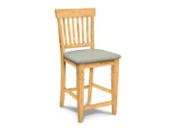 S-112-F6 Upholstered Seattle Counter Stool -Wilmington S 112UPH F56 Greenlight Misty Gray